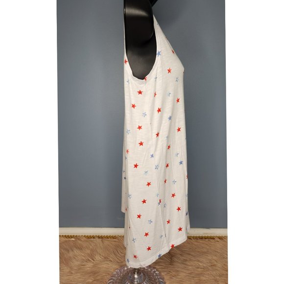 NWT STYLE & CO PATRIOTIC  STARS KNIT FLOWY TANK TOP -VARIOUS PETITE SIZES - Picture 4 of 11